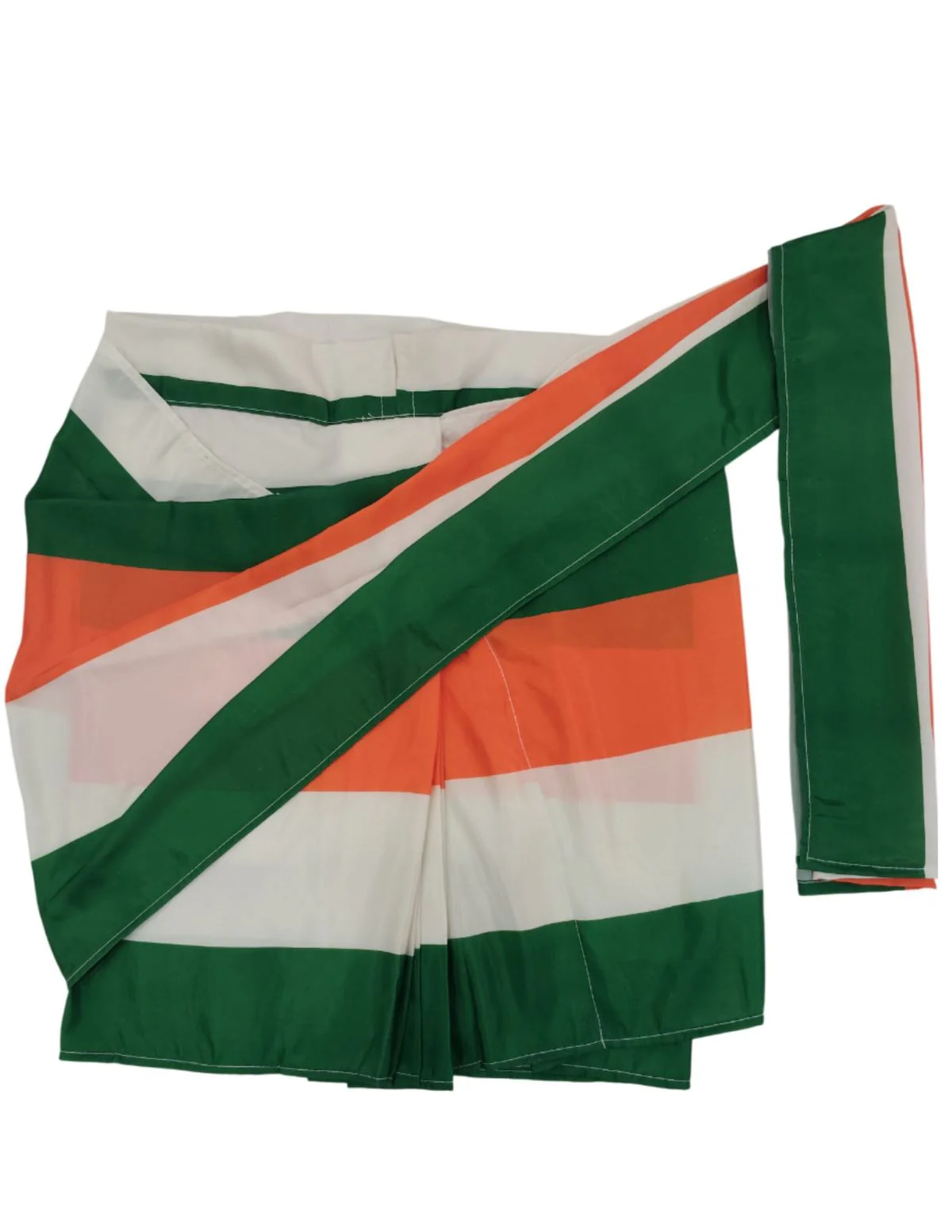 Tricolour Saree Indian Patriotic Independence Day for Girls Fancy Dress Costume - Image 15