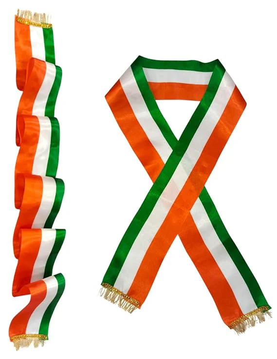 Tricolour Stole Tiranga Independence Day Kids & Adults Costume Accessory - Image 2