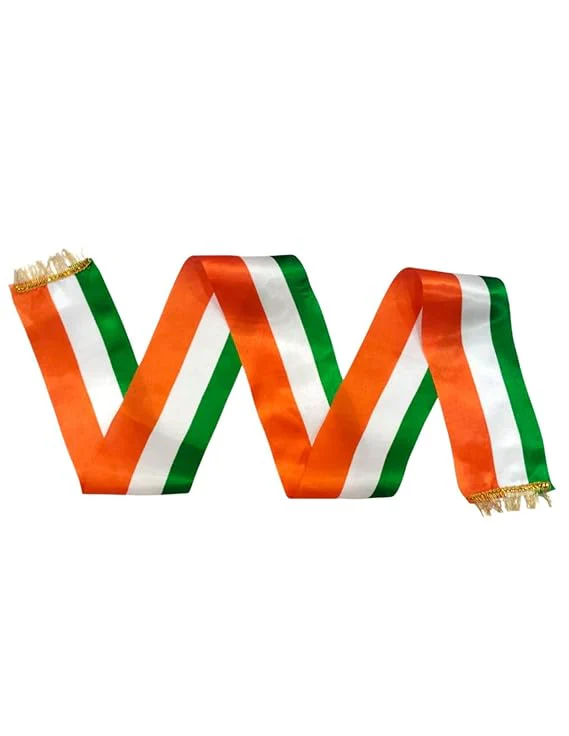 Tricolour Stole Tiranga Independence Day Kids & Adults Costume Accessory - Image 3
