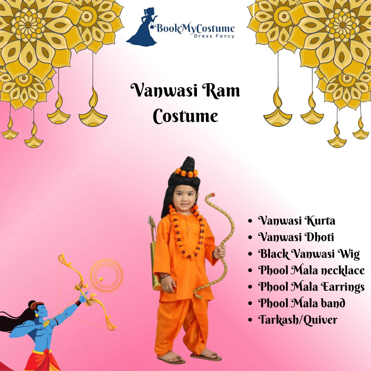 Vanwasi Ram Ramlila Character Kids Fancy Dress Costume - Image 6