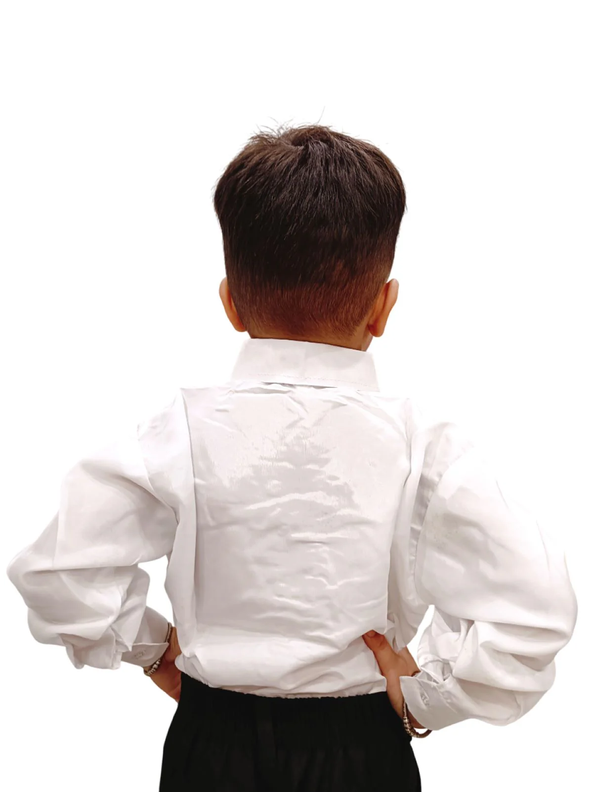 White Frills Shirt Kids  Fancy Dress Costume - Image 3