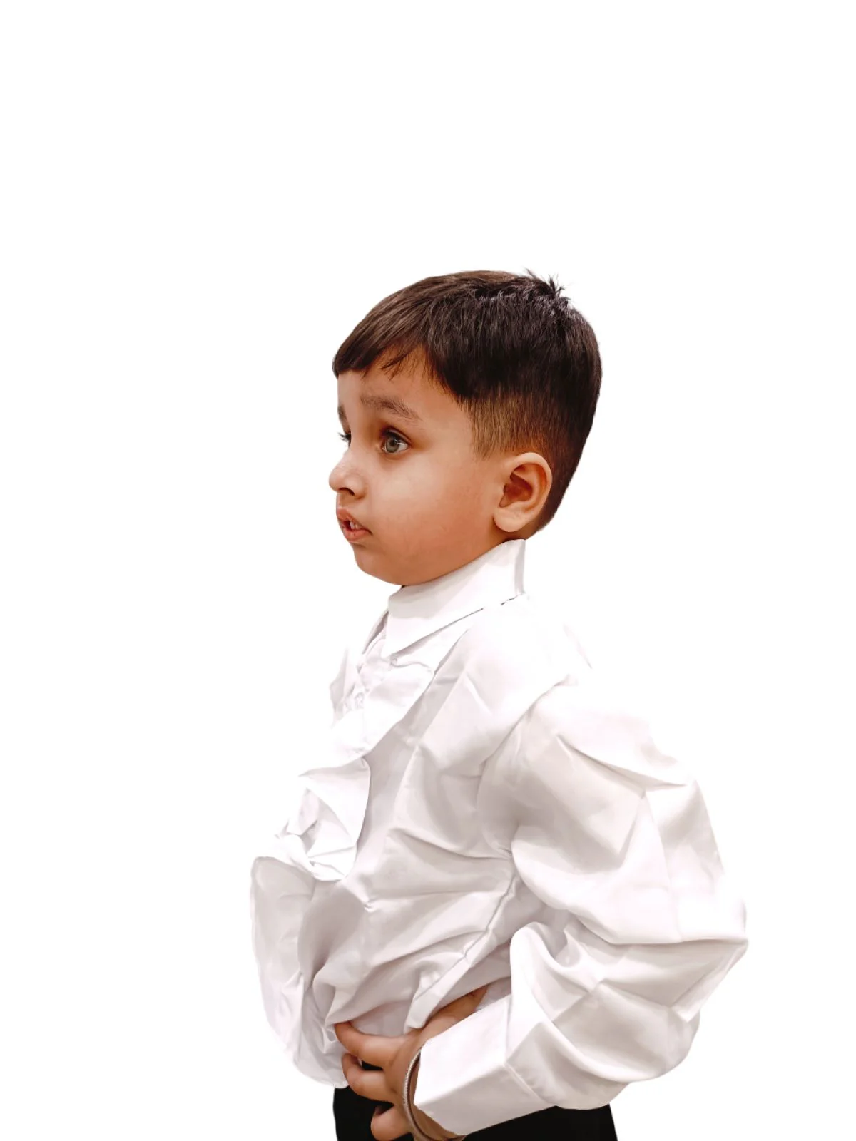 White Frills Shirt Kids  Fancy Dress Costume - Image 4