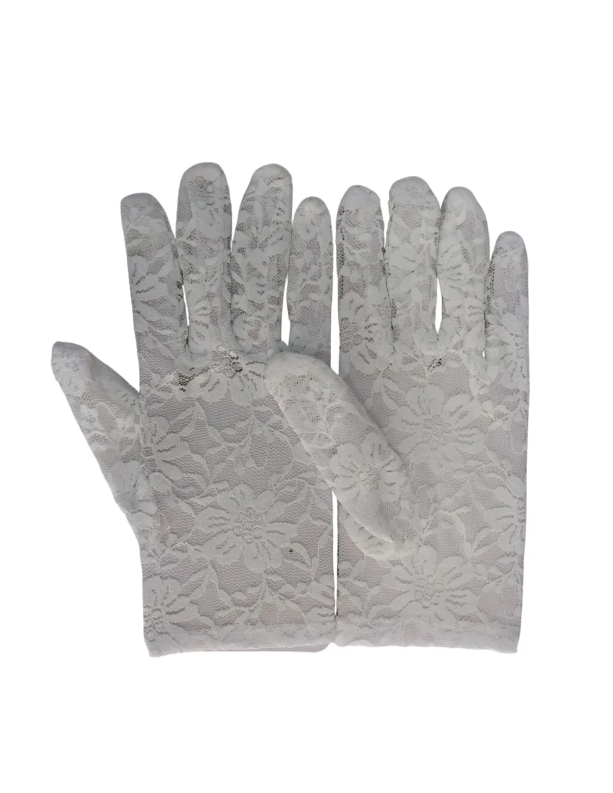 White Hand Lace Gloves Dance Costume Accessory for Girls