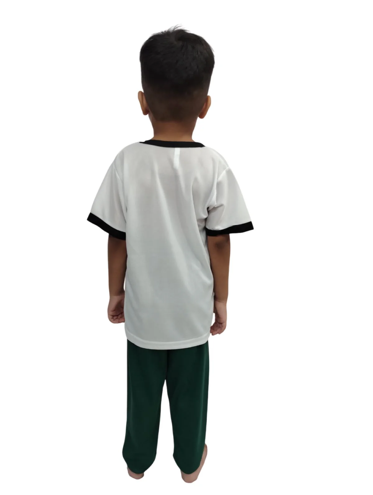 Green & White American Cartoon Series Character Fancy Dress Costume for Kids - Image 3