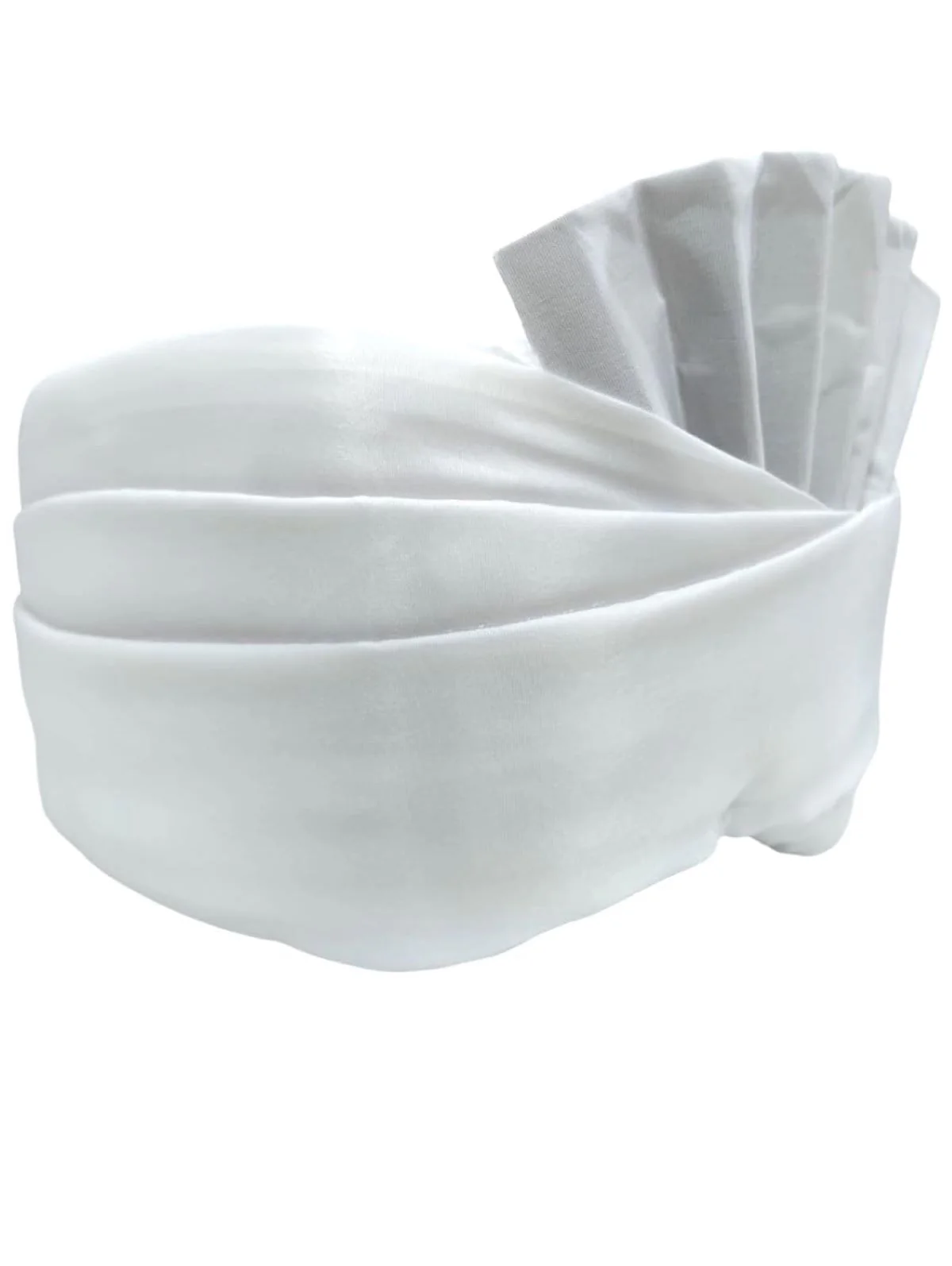 White Jaat Haryana Chaudhary Pagri Kids Fancy Dress Accessory - Image 3