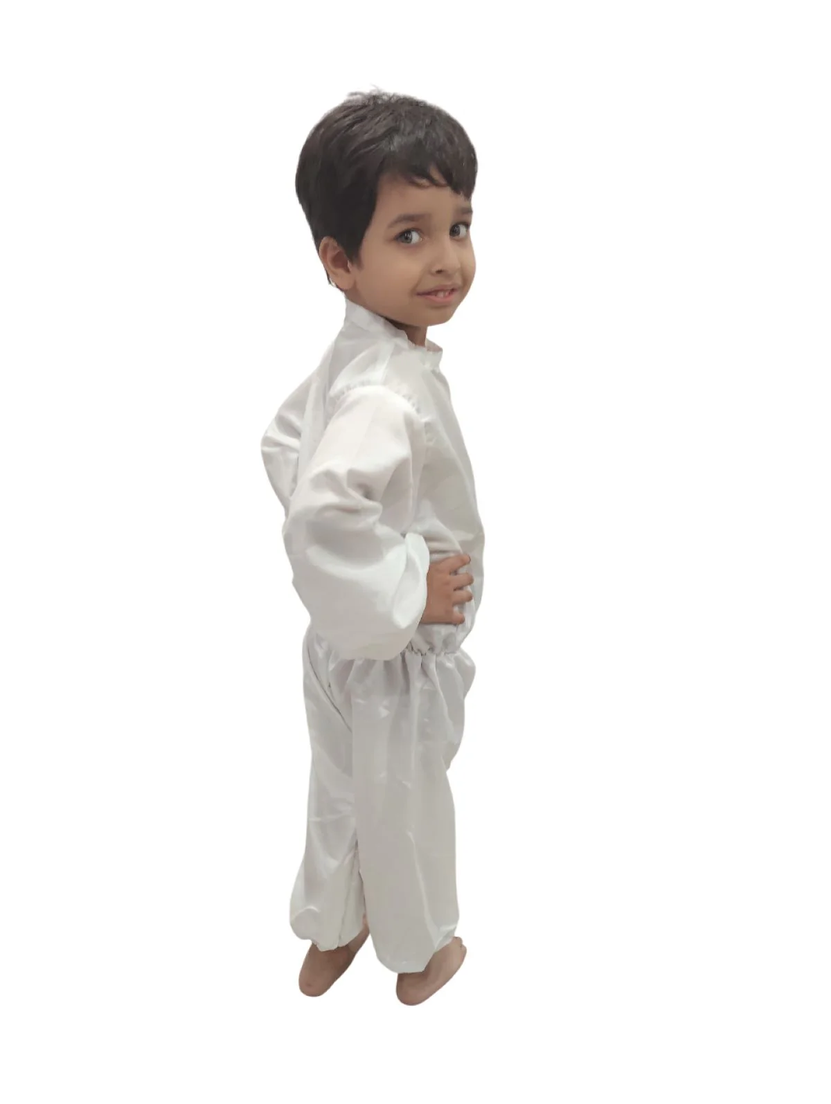 White Jumpsuit Kids  Fancy Dress Costume - Image 3