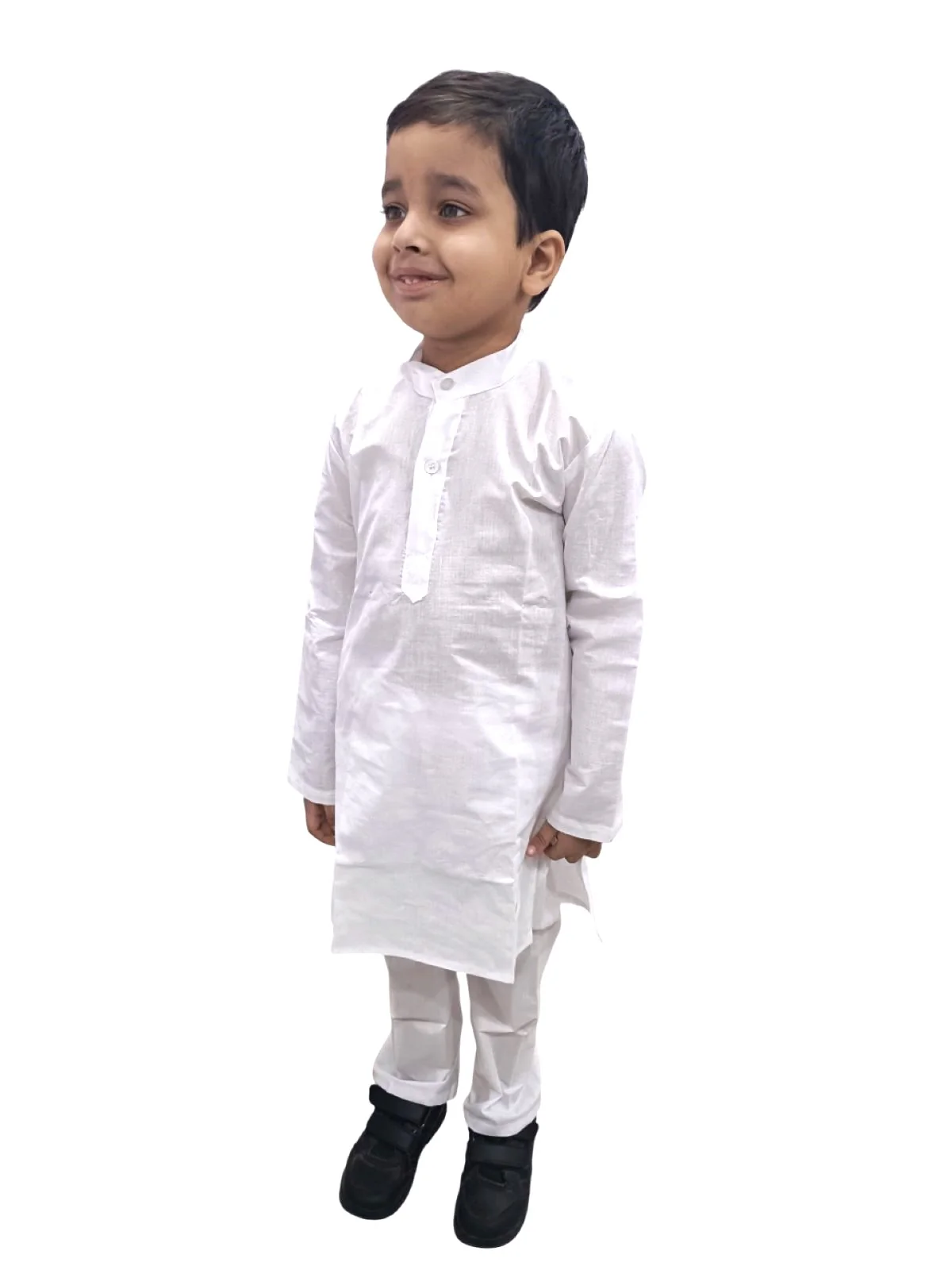 White Kurta Pyjama for Boys Kids & Adult Fancy Dress Costume - Image 4