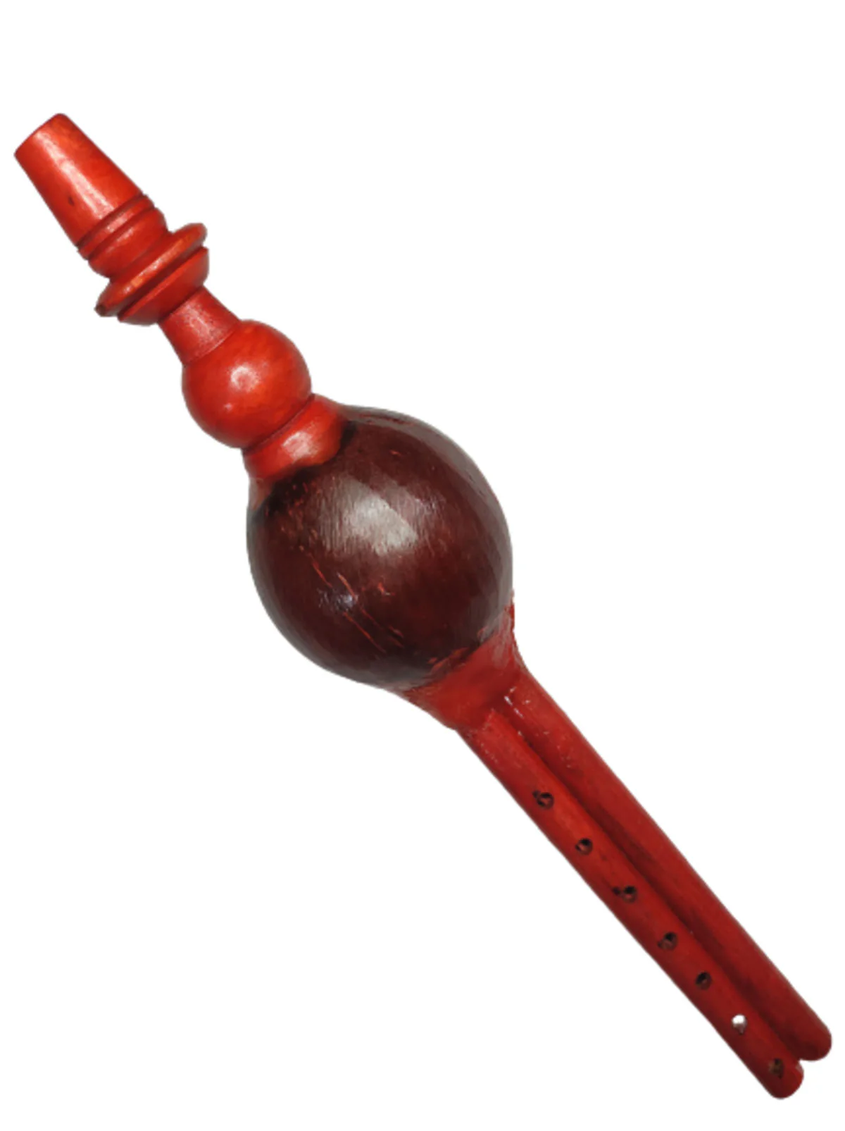 Wooden Snake Charmer Indian Been Pungi Sapera Double Flute for Snakes Fancy Dress Costume Accessory - Image 2
