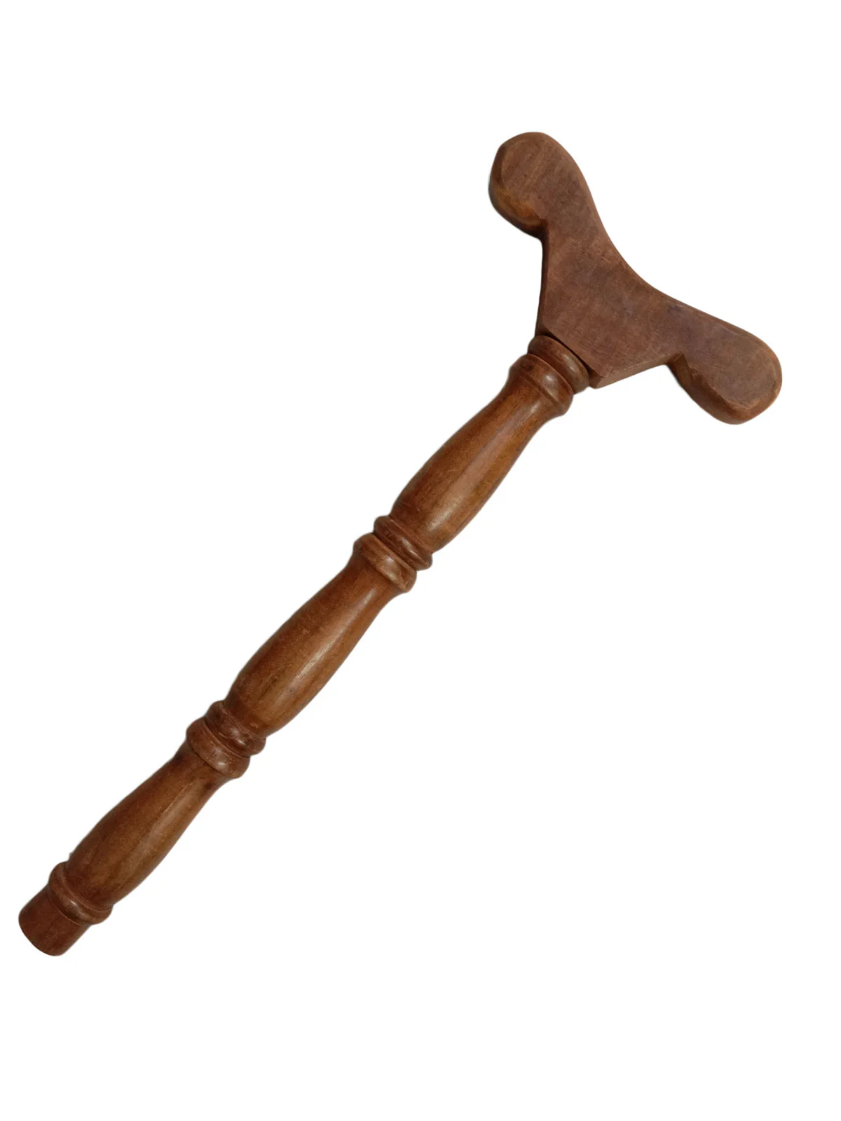 Wooden Yoga Danda – T-Shaped Meditation Stick for Saints, Sadhus & Spiritual Use | Arm Support Stick for Japa Mala, Mantra Chanting, Breathing, and Sitting Posture Help - Image 4