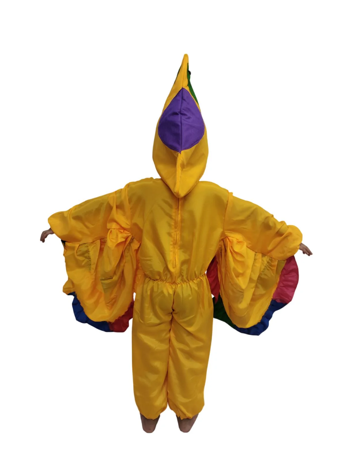 Yellow Bird Macaw With Multicolor Wings Kids Fancy Dress Costume - Image 3