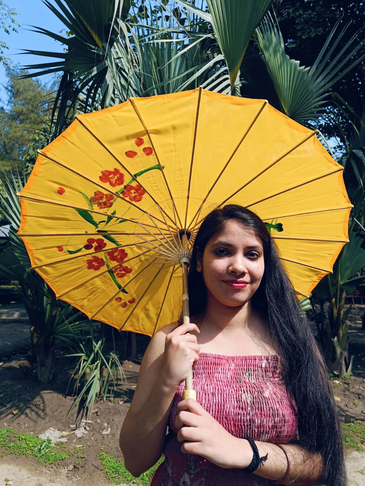 Yellow Umbrella Japanese Kimono Dance Kids & Adults Costume Accessory - Image 4
