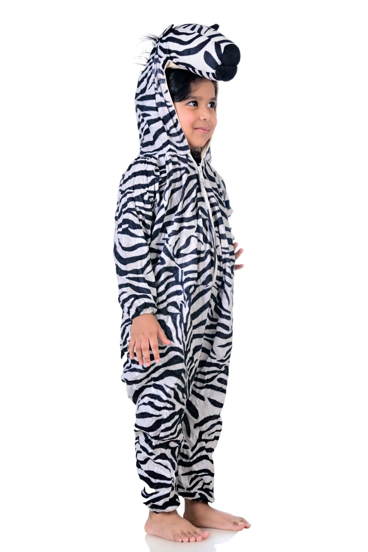 Zebra African Equids Animal Kids Fancy Dress Costume | Black & White - Image 3