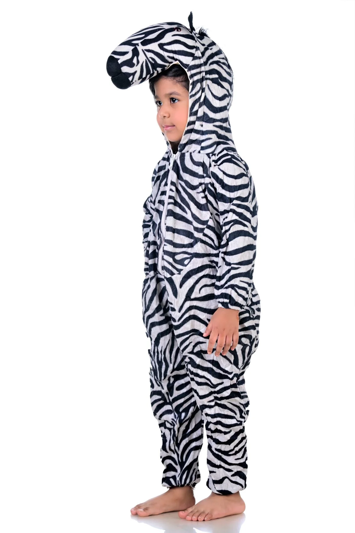 Zebra African Equids Animal Kids Fancy Dress Costume | Black & White - Image 5